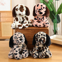 Boneka Anjing Dalmatian Duduk CHIQUE, Lucu dan Menggemaskan, Boneka Anjing Berbintik Kecil untuk Boneka Penghibur Anak