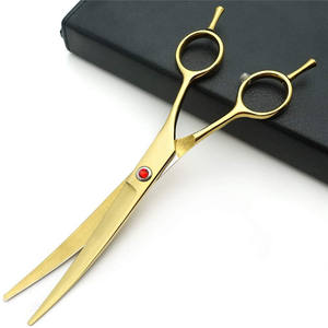 กรรไกรตัดขนสัตว์เลี้ยง Sd6 Gold ขนาด 7 นิ้ว ทำจากสแตนเลส สำหรับตัดแต่งขนสุนัข - Product Image 1