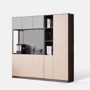 Petite bibliothèque familiale, classeur <span class=keywords><strong>de</strong></span> <span class=keywords><strong>rangement</strong></span> et portes en bois pour le bureau, armoire à livres modulaire pour vente promotionnelle - Product Image 2