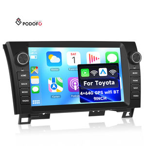 Autoradio Android Podofo 9'' pour Toyota Sequoia/Tundra 2+64G Carplay/Android Auto <span class=keywords><strong>sans</strong></span> fil BT GPS/WiFi/SWC Fabricant OEM - Product Image 1
