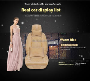 ที่หุ้มเบาะรถยนต์รอบทิศทางสำหรับผู้หญิงหนังอเนกประสงค์สีแดงพร้อมวัสดุกำมะหยี่ระบายอากาศสำหรับรุ่น <span class=keywords><strong>Touran</strong></span> - Product Image 4