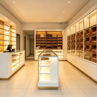 Vitrine de présentation haut de gamme personnalisée, écologique et facile à nettoyer pour cigares et tabac, mobilier de magasin de tabac, présentoir complet pour magasin, OEM ODM