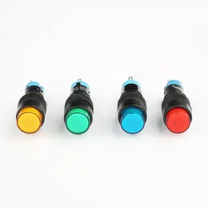 Factory supply 12mm 16mm illuminated momentary on off push button no nc switch