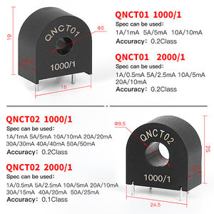 Микротрансформатор тока CT QNCT08 5А 2.5мА 2000:1, 5А 5мА 1000:1, 5А 20мА, трансформатор тока для печатных плат с первичной шиной - Product Image 5
