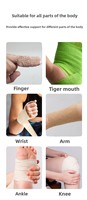 Équipement sportif, bandage cohésif élastique respirant à infrarouge lointain, utilisation sportive, certifié CE, pour cheville, poignet, genou