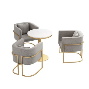 Sofá de Espera Moderno y Lujoso de Metal para Salón de Belleza, Hotel, Escuela, Comedor - Product Image 3