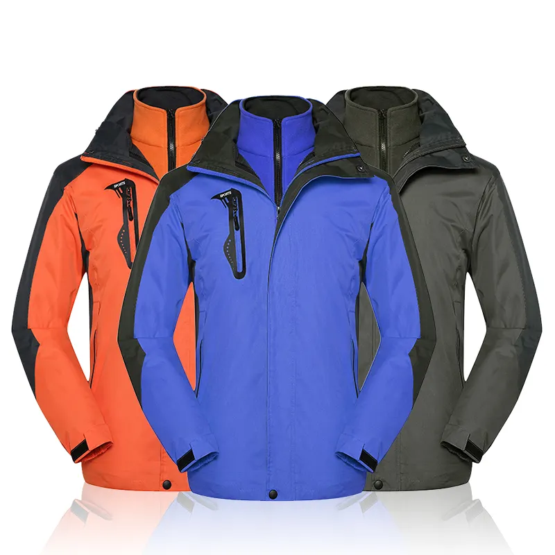 새로운 패션 패브릭 폴라 플리스 라이닝 지퍼 자켓 야외 스포츠 자켓 가을과 겨울 자켓