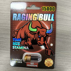 Cápsulas Raging Bull Stamina, Aumenta la Potencia Intensa, Cápsulas Premium para Mejorar la Resistencia, Potenciador del Rendimiento por 7 Días - Product Image 1