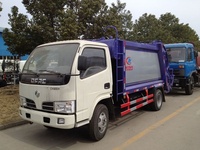 Camion compacteur manuel diesel 4x2 de 5 à 10 tonnes pour la collecte des déchets, fabriqué en Chine