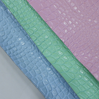 Cuir synthétique PVC gaufré effet crocodile brillant imperméable de 1,2 mm pour talons, chaussures, sacs, meubles et décorations – Vente en gros