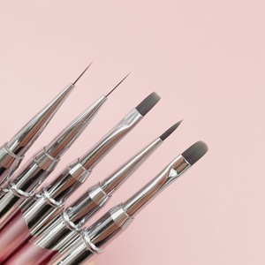 Lot de 12 pinceaux pour nail art ombré, outils de peinture au gel UV, liner, pointeur, diamant, logo personnalisé - Product Image 3