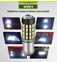 JIACHI t4w t6w Ba9S 12V luz de xenón CANbus lateral con lente luz de enfoque CANbus fuerte 54led 3014smd chip led bombillas de coche