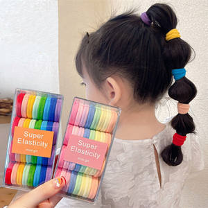أشرطة شعر مرنة للفتيات 32-حبل ربطات شعر للأطفال ربطة شعر من النايلون الملون - Product Image 6