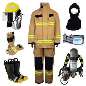 EN469 Bombeiro Vestuário Bombeiro Terno 4 Camada Equipamento De Combate A Incêndios 3M NOMEX Aramida <span class=keywords><strong>Kevlar</strong></span> Uniforme Item Jaqueta Calças Fornecedor - Product Image 2
