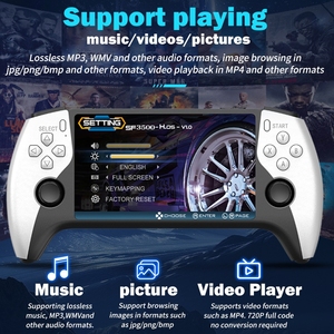เครื่องเล่นเกมพกพา SF3500 รุ่นใหม่ หน้าจอ 5.0 นิ้ว รองรับการเชื่อมต่อทีวี  คอนโซลวิดีโอเกมแบบพกพา รองรับเกมย้อนยุคมากกว่า 10,000 เกม - Product Image 4