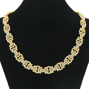 Nuevo Collar de Hombre Estilo Hiphop con Diseño Geométrico Exagerado y Brillante, Joyería de Moda - Product Image 1