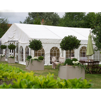 Tente de mariage de poteau en aluminium extérieur de salon commercial de partie blanche Chambre pour des événements 18X8 Mts