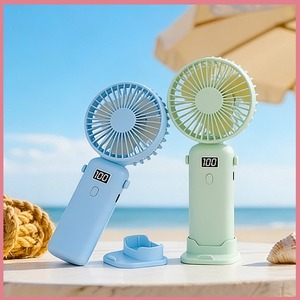 Nouveau design, ventilateur de cou portable sans pales, rechargeable, électrique, à affichage numérique LED, pliable, pour <span class=keywords><strong>l</strong></span>'extérieur, avec cinq vitesses - Product Image 3