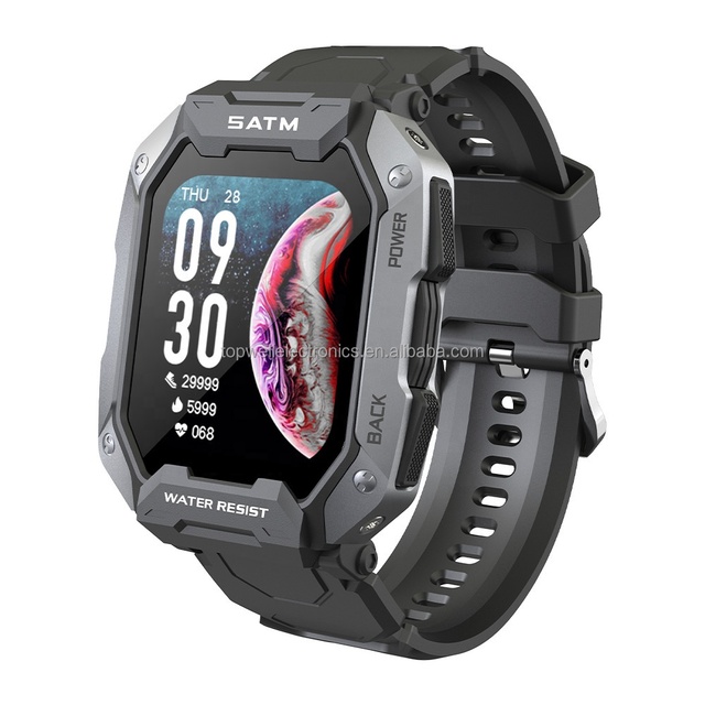 C20 Smart Wrist Bracelet for Men New 5ATM Waterproof OLED Display Outdoor Sports Heart Rate & Sleep Tracker Fitness Watch