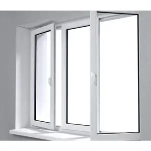 WANJIA PVC-Fenster im französischen Stil Doppels ch eiben fenster PVC-Flügel fenster