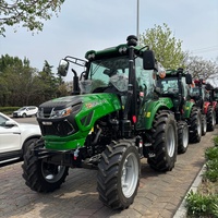 Tracteur compact 4x4 de 70 CV à boîte de vitesses automatique avec moteur 8F+8R, changement de vitesse inversé, longue durée de vie, idéal pour les agriculteurs - Offre Spéciale