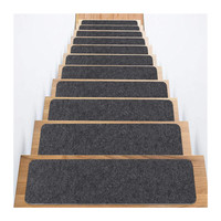 Marches d'escalier en polyester recyclé auto-adhésives sans colle, antidérapantes, pour la protection des sols, style moderne