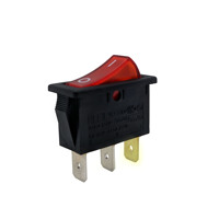 Interrupteur à bascule lumineux multicouleurs 16(4)A 250vac T125/55 1E4, bouton ON/OFF