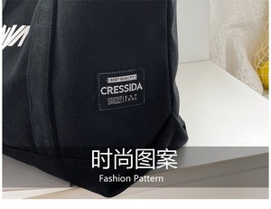 재사용 가능한 맞춤형 편지 로고 인쇄 쇼핑 면 캔버스 활성 라이프 스타일 스포티 한 여성 체육관을위한 토트 백 - Product Image 6