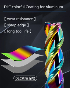 Fresa in metallo duro con rivestimento DLC fresa a 3 scanalature ad alta lucidatura per fresa per macchine utensili <span class=keywords><strong>CNC</strong></span> in alluminio - Product Image 5