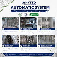 Ligne d'abattage de volailles mobile 1000BPH, équipement d'abattage de volailles, solution d'usine de type conteneur