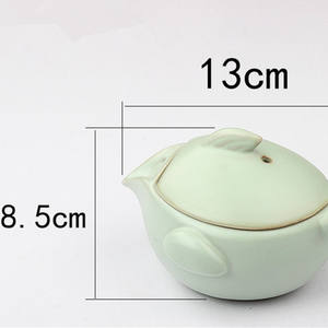 Anic buy-TETERA doméstica <span class=keywords><strong>de</strong></span> cerámica con forma <span class=keywords><strong>de</strong></span> pez, tetera <span class=keywords><strong>de</strong></span> cerámica <span class=keywords><strong>de</strong></span> estilo tradicional - Product Image 2