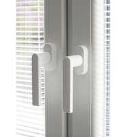 Fenêtre à battant en PVC thermique scellée, double vitrage isolant pour chambre à coucher, ventilation contre la pluie
