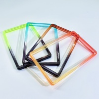 Protector de Parachoques de TPU con Panel Trasero Transparente Brillante con Degradado Mixto para Tarjetas Graduadas PSA