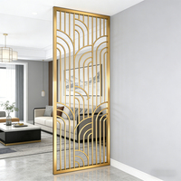 Paravent de séparation de pièce en acier inoxydable sur mesure, écran de séparation pour usage intérieur