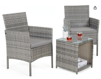 Ensemble de canapés en rotin PE de qualité supérieure résistant aux intempéries meubles de patio extérieurs modernes pour terrasse de jardin salon au bord de la piscine