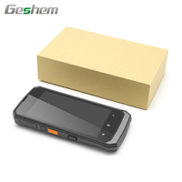 Smartphone robuste Android PDA 4G GPS WiFi NFC RFID Lecteur de codes-barres 1D 2D Lecteur d'empreintes digitales 5,5 pouces 4 Go de mémoire En stock