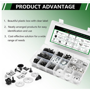 Kit de 180 clips de sujeción para coche Winning Path Point para reparación de protector contra salpicaduras del capó del motor de Audi, VW, Porsche - Product Image 2