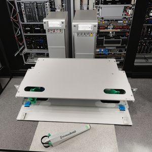 Hộp phân phối sợi quang trượt 24 lõi gắn giá đỡ 19 inch quản lý cáp mật độ cao tiêu chuẩn cho trung tâm dữ liệu 5g - Product Image 2