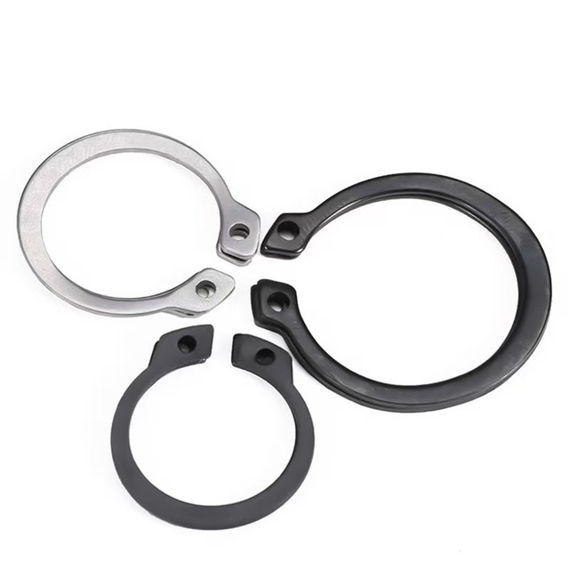 Standard Stainless Steel C-Type Hole Retaining Ring with Zinc Finish Internal Retaining Rings Product