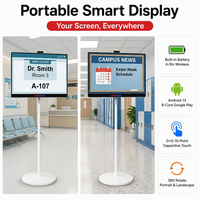 Écran intelligent KEINONE 23,8 27 32 pouces, Android 13, tactile 10 points, batterie, sans fil, portable, mobile