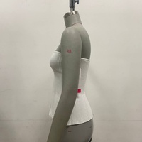 Pull pour femme personnalisé OEM & ODM, sans manches, tricoté, vêtements pour femme, tricot plat, manches courtes, pull sexy