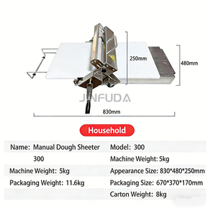 Nueva Máquina Laminadora de Masa Manual Mini de Sobremesa para Uso en Panadería de Croissants y Pasteles - Product Image 2