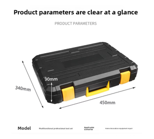 Ensemble d'outils multifonctionnels pour la maison, fabrication directe en Chine, électricien, charpentier, quincaillerie, réparation, boîte à outils combinée, acier de calibre 45 - Product Image 4