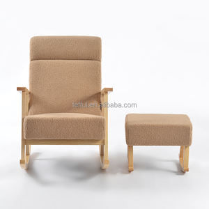 Silla mecedora de madera moderna para bebés, venta al por mayor de fábrica, para la habitación del bebé - Product Image 4