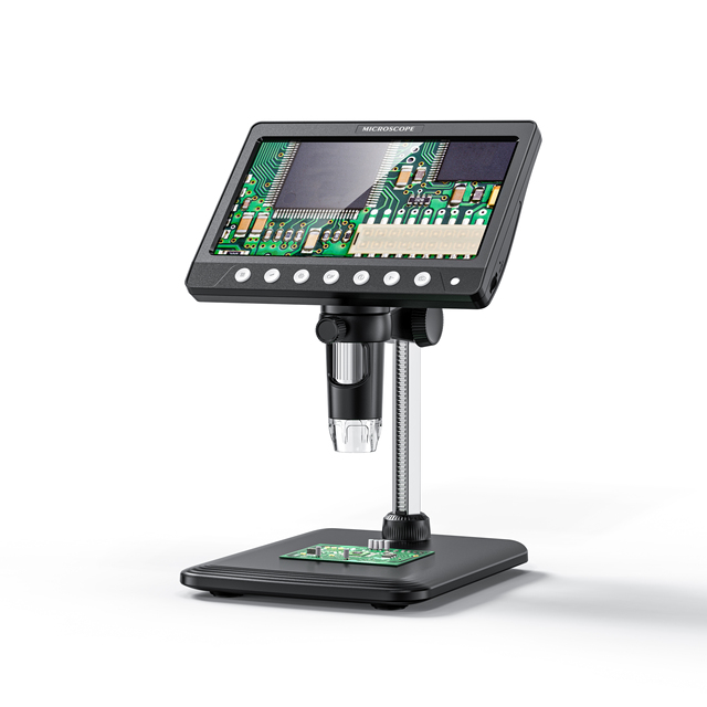 Inskam330 1200X 7inch HD LCD Display Screen Portable Digital Microscope Digital Microscopio for Mobile Phone Repair