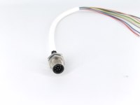 Connecteur mâle de type soudable M12-8P, avec 8 broches, connecteur étanche, fiche et tête de prise aviation