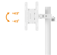 Support de télévision mobile réglable et rotatif, durable et pratique, avec base ronde, compatible avec diverses tailles VESA