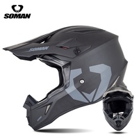 SOMAN M11 DOT approuvé casque de moto ABS tout-terrain descente Capacetes Offres Spéciales pour Motocross Dirt Bike équitation