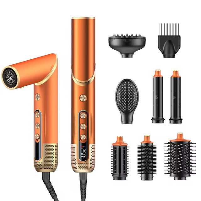 Professional Ionic 5-in-1 Multi-Functional Hair Styler with Air Tools Wrap Dryer Brush Curler & Blowout