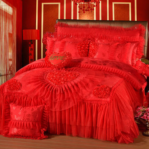 Parure de lit de luxe classique 200TC 4 pièces pour la maison et l'hôtel, ensemble de couette et couvre-lit pour lit King/Queen, idéal pour les mariages - Product Image 3